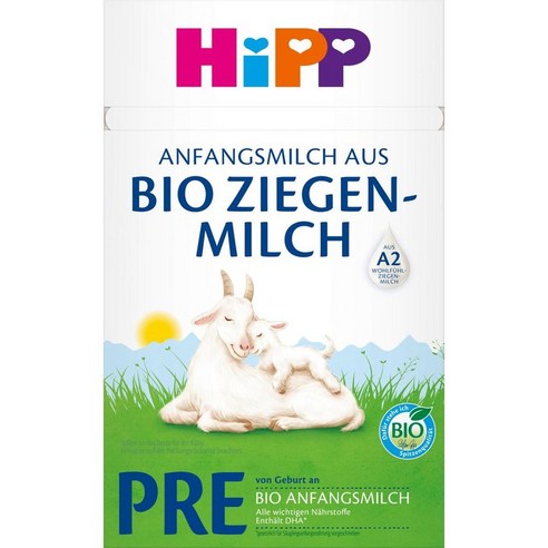 힙분유 신생아용 프레 고트밀크 산양유 400g Hipp Initial milk Pre goat milk 독일내수용 분유직구, 2개