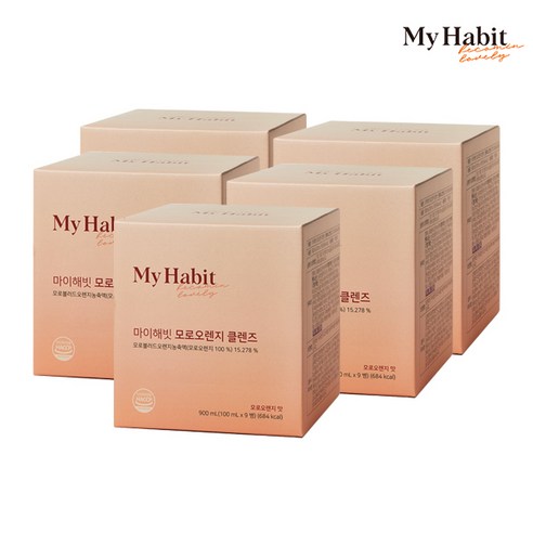 마이해빗 모로오렌지 클렌즈 100ml x 9병, 모로오렌지 클렌즈 5 BOX