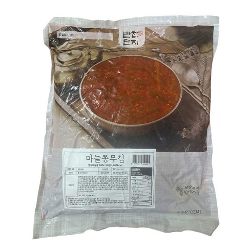 반찬단지 마늘쫑무침 4kg, 1개, 4kg