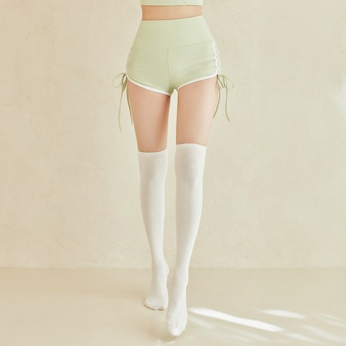 뮤즈마인 인텐션 셔링 숏팬츠, 애플그린