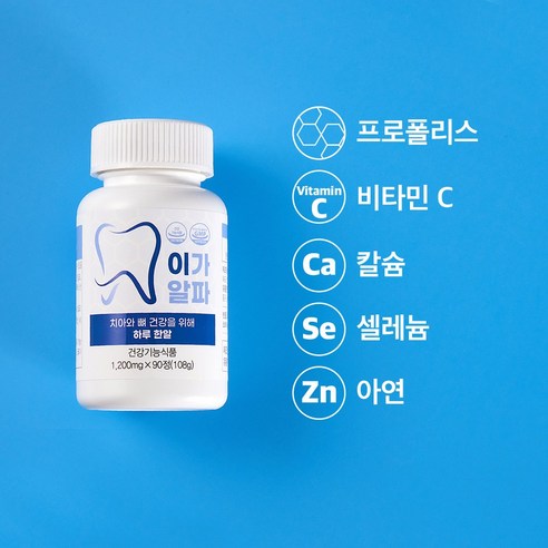치아와 뼈 건강을 위한 필수 영양제