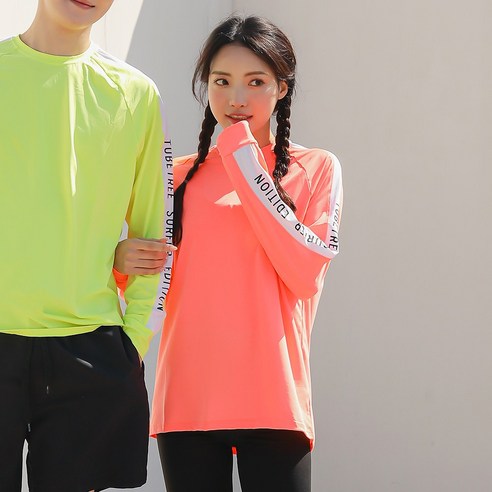 베라프 비치웨어 커플 남자 여자 래쉬가드 상의 프레이 222M