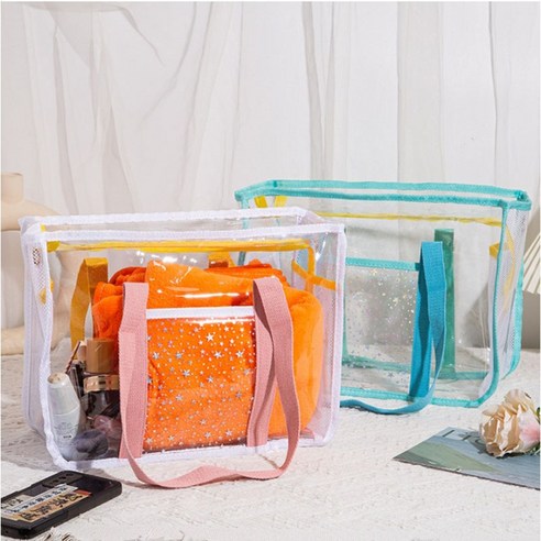 빛나는 여름, COVERONE 투명 비치백과 함께!