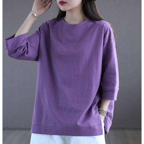 여름철 편안함과 스타일을 위한 에이프릴랩스 무지 면티셔츠