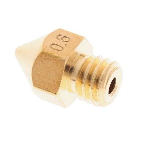 1.75 용 1pcs 3D 프린터 프린트 헤드 노즐 부품, 0.6mm, 황금, 설명