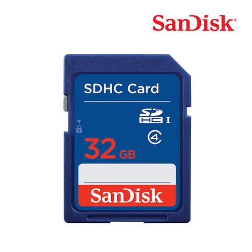 샌디스크 8GB SD카드 CLASS4 SDSDB -008G 15MB/s 디카 네비 업데이트, 32GB, 1개