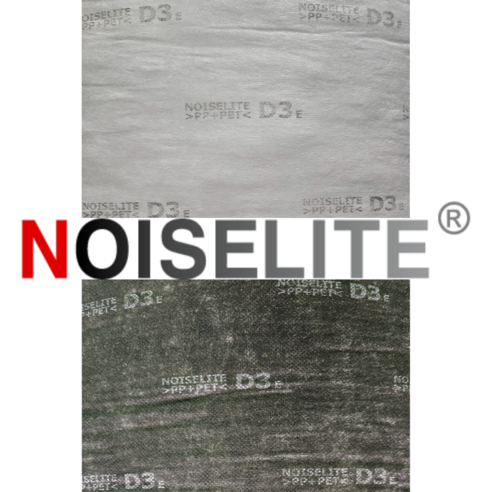 자동차 내부 소음 제거를 위한 NOISELITE 노이즈라이트 D3 34T 난연 흡음재 방음재, 엔진 소음 및 풍절음 제거재, 90cm x 1M, 블랙색 1개 신슐레이트