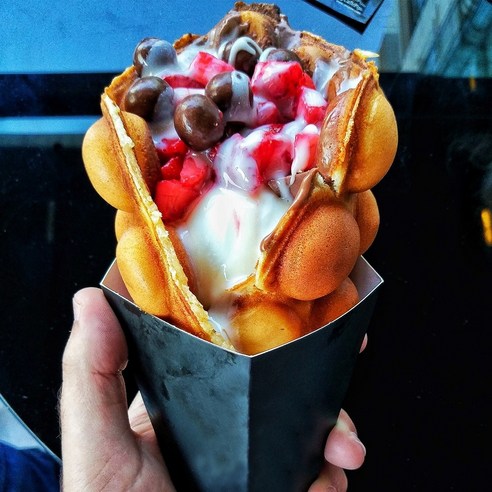 알앤알 홍콩 와플 반죽 1kg X 5개 홍콩 와플 벨기에 와플 홈 베이킹 계란빵반죽