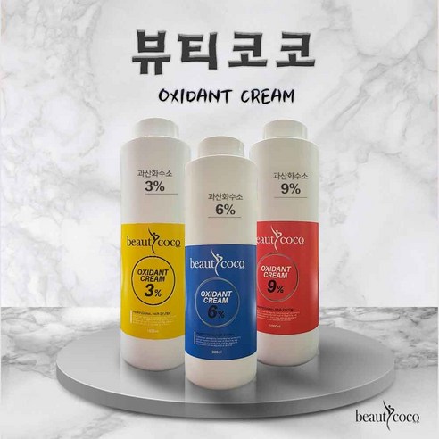 뷰티코코 산화제 3 6 9 퍼센트 옥시던트 크림 1000ml, 3프로 산화제, 1개