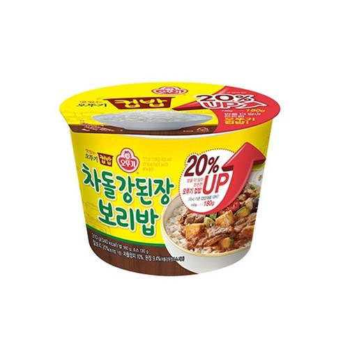 오뚜기 컵밥 차돌 강된장보리밥, 310g, 1개