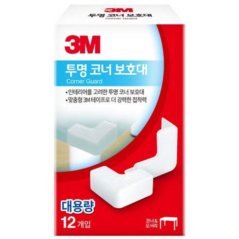쓰리엠 코너 보호대, 4개, 투명