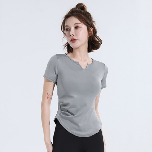 코코핏 요가복 필라테스 상의 반팔 티셔츠