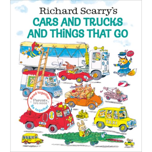 (영문도서) Richard Scarry''s Cars and Trucks and Things That Go: Read Together Edition Hardcover, Random House Books for Young Readers