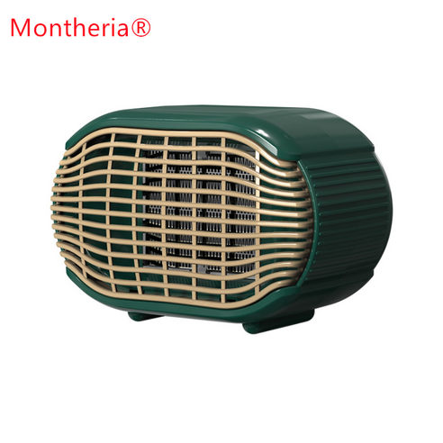 몬테리아 온풍기 전기난로 사무실 가정용 온풍기 미니히터, 덥다 녹색800W