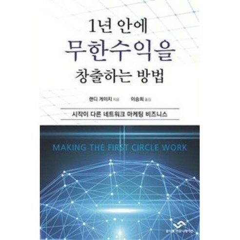   1년 안에 무한수익을 창출하는 방법:시작이 다른 네트워크 마케팅 비즈니스, 유니크커뮤니케이션, 랜디 게이지 저/이승희 역