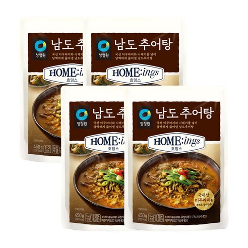 청정원 남도추어탕, 4개, 450g