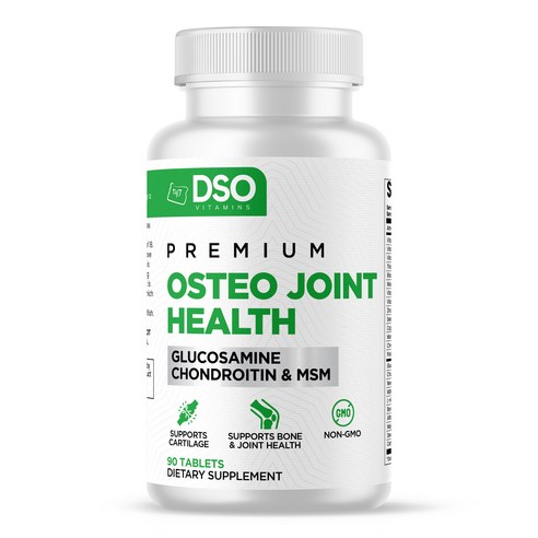 글루코사민 콘드로이친 MSM 영양제 디에스오 오스테오 조인트 DSO Premium Osteo Joint Health, 1개, 90정