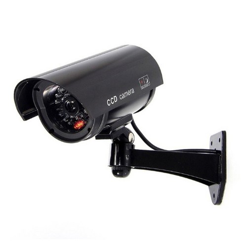 럭스오 모형 가짜 방법 안전 회전형 cctv 1개, 블랙