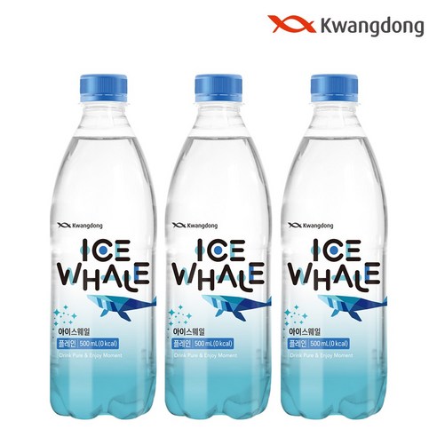 광동 아이스웨일 플레인 제로 탄산수, 500ml, 40개