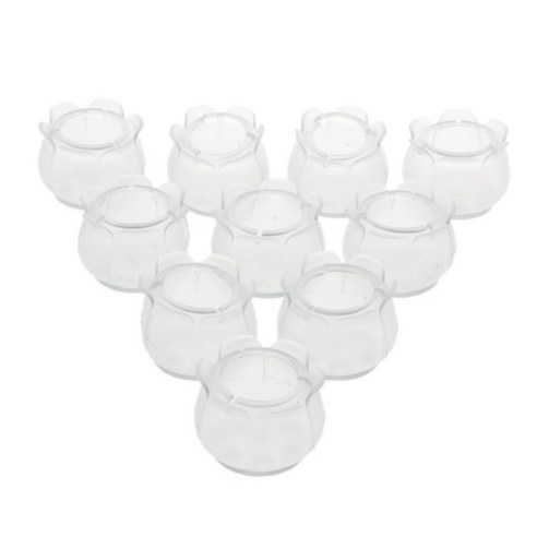 10pcs 의자 다리 바닥 보호대 고무 의자 다리 바닥 보호대, PVC, 둥근 다리 22-28mm