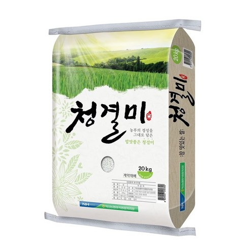 비옥한 토양 일조량 풍부 국내산 혼합쌀 익산청결미 20kg, 20kg, 1개