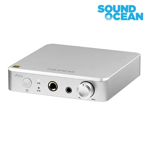 토핑 하이파이 USB 덱 컨버터 헤드폰 앰프 TOPPING HI-FI USB DAC Converter, A50S 실버
