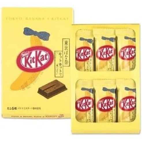 스낵 일본키켓 도쿄바나나 6개입, 6개