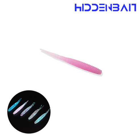 히든베이트 스콜 점발광 아징 볼락웜 2인치 루어, 04 Light Pink, 1개