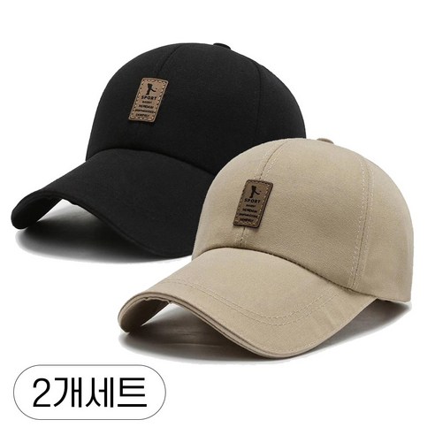 미다미 [1+1] 스포티 태그 챙이 긴 볼캡