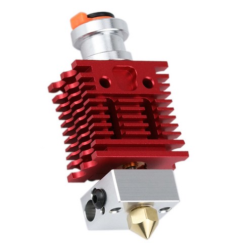 Retemporel CR10 Ender 3 Hotend 빨간색 Lizard Q1 라디에이터 용 V6 압출기 3D 프린터 부품 모든 금속 고온 A, 보여진 바와 같이