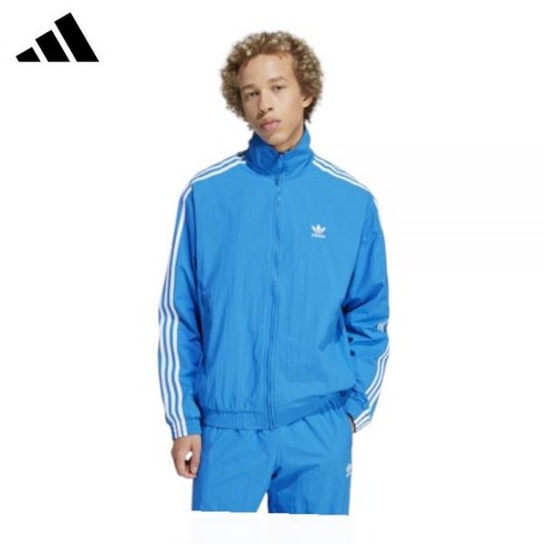 ADIDAS 우븐 파이어버드 트랙탑 - 블루 / IT2496