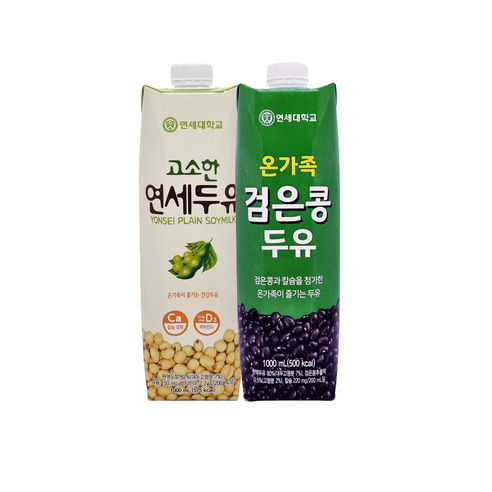 고소한 연세두유 1000ml 6팩+검은콩 두유1000ml 6팩, 1L Best Top3