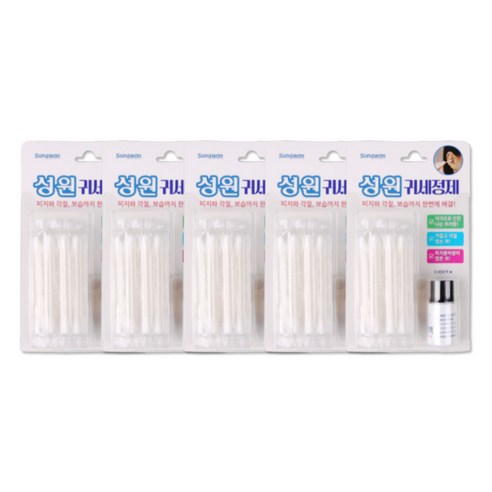 성원 귀 클린세트 30p + 8ml, 5개, 1세트