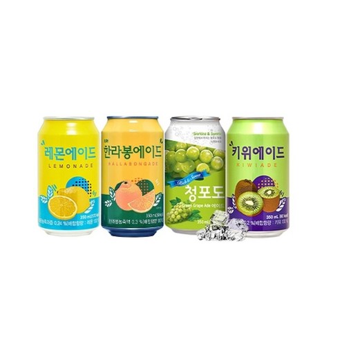 일화 1+1 한라봉에이드 (2박스) 탄산음료, 350ml, 48개