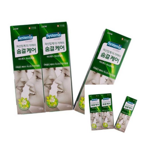 숨결케어치약 시스테마 숨결케어 어드밴스 치약 120g × 3, 3개