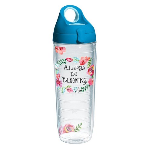 터비스 휴대용물통, Watercolor Floral Wreath, 710ml