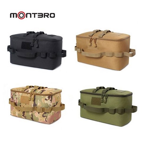 montero 백패킹 캠핑 수납가방 멀티 툴백 중형 다용도 가방, 블랙, 1개