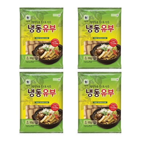 대림선 냉동 유부 60g, 5개, 60g