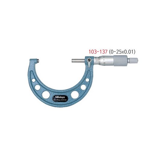 0-25x0.01 103-137 마이크로미터 미쓰토요 외경 2021ma, 단품