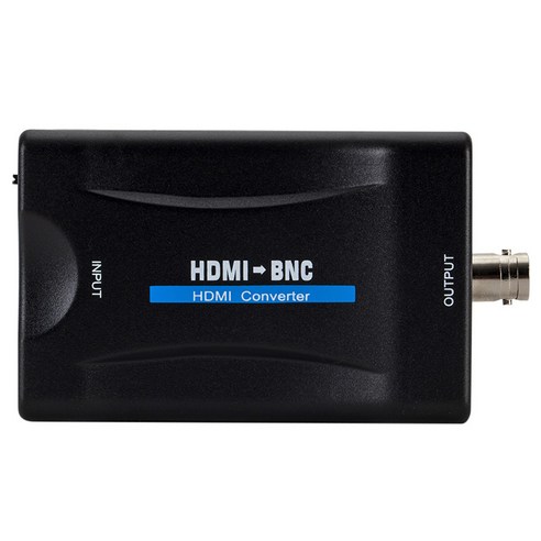 HDMI to BNC 비디오 오디오 변환기 어댑터 호환 PAL / NTSC USB 전원 코드, 하나, 검은 색