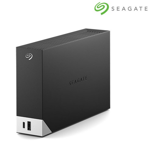 씨게이트 One Touch HUB 외장하드 STLC4000400 +데이터복구+USB케이블, 4TB, 블랙