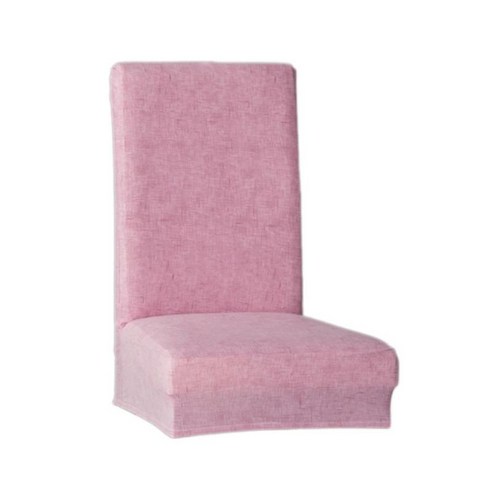 높은 의자를 위한 현대 뻗기 식사 의자 덮개 빨 수 있는 연약한 Slipcovers, 핑크, 폴리 에스터 실크
