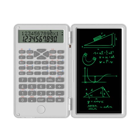 휴대용 충전식 드로잉 보드 사무실 필기 노트북 학교 및 직장용 USB LCD 태블릿 6 인치 계산기, 한개옵션1, 03 WHITE