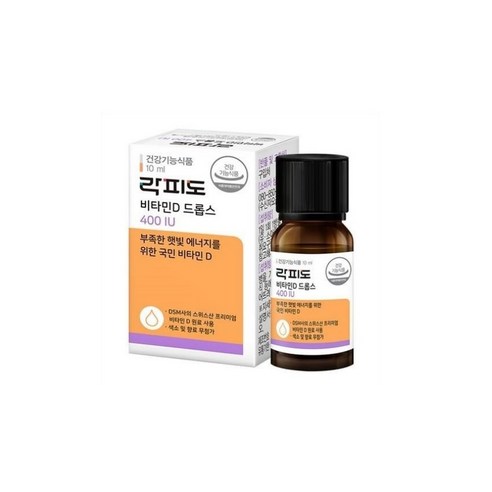 락피도키즈 비타민D 드롭스 400IU, 10ml, 1개 10ml × 1개 섬네일