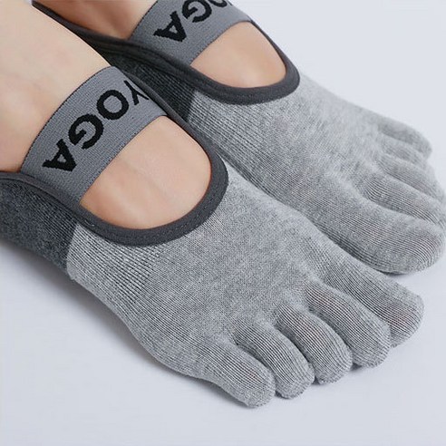 러프리 필라테스 양말 발등밴드 논슬립 요가양말 발가락 토삭스 1+1