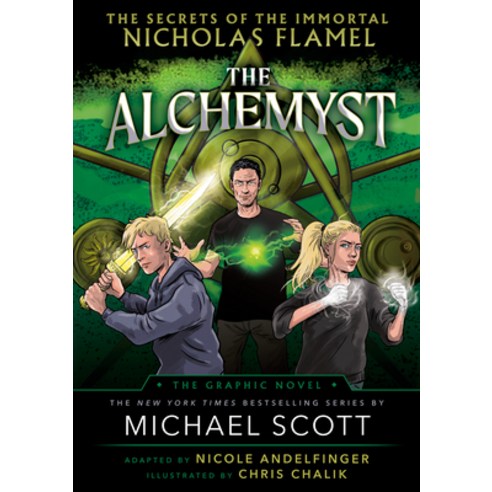 (영문도서) The Alchemyst: The Secrets of the Immortal Nicholas Flamel Graphic Novel Paperback, Delacorte Press, English, 9780593304686