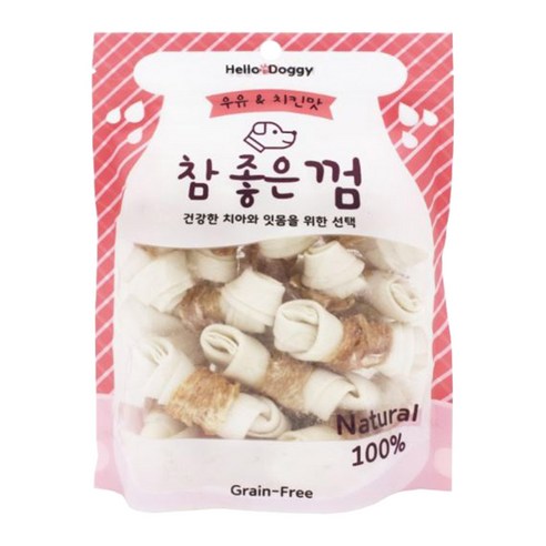 헬로도기 참 좋은 껌: 맛있는 우유 치킨 맛으로 반려견의 치아 건강을 지켜주세요!