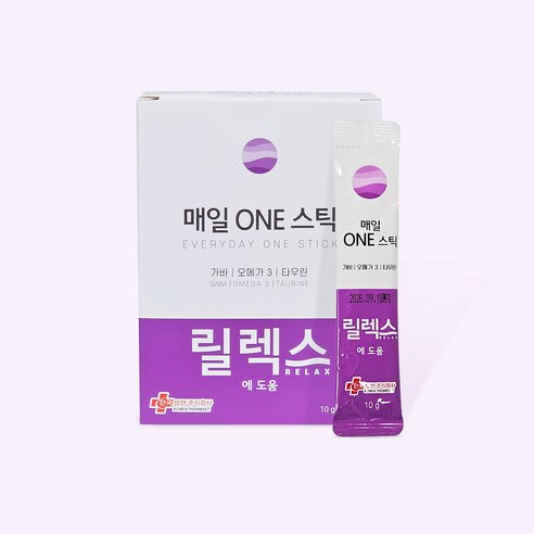 [국내정품]매일ONE스틱 릴렉스 영양제 30개입, 30개, 10g, 스트레스완화/안정/집중력관리