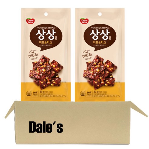 데일즈기획 동원 상상육포 비프앤치즈, 30g, 2개