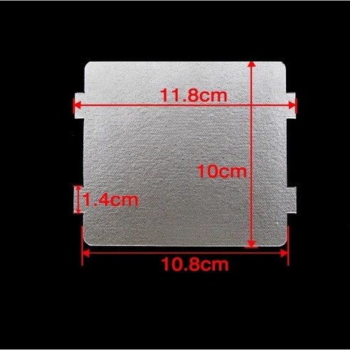 전자레인지 운모판 절연시트 부품 스파크방지 전자렌지 운모시트 11.8x10cm, 1개